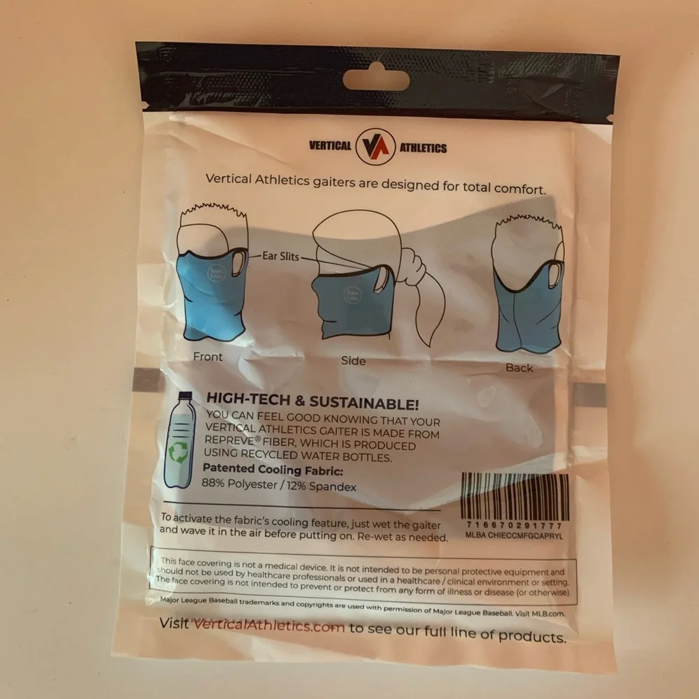 Authentic Collection Chicago Cubs Breathable Antimicrobial Fabric Elite Gaiter